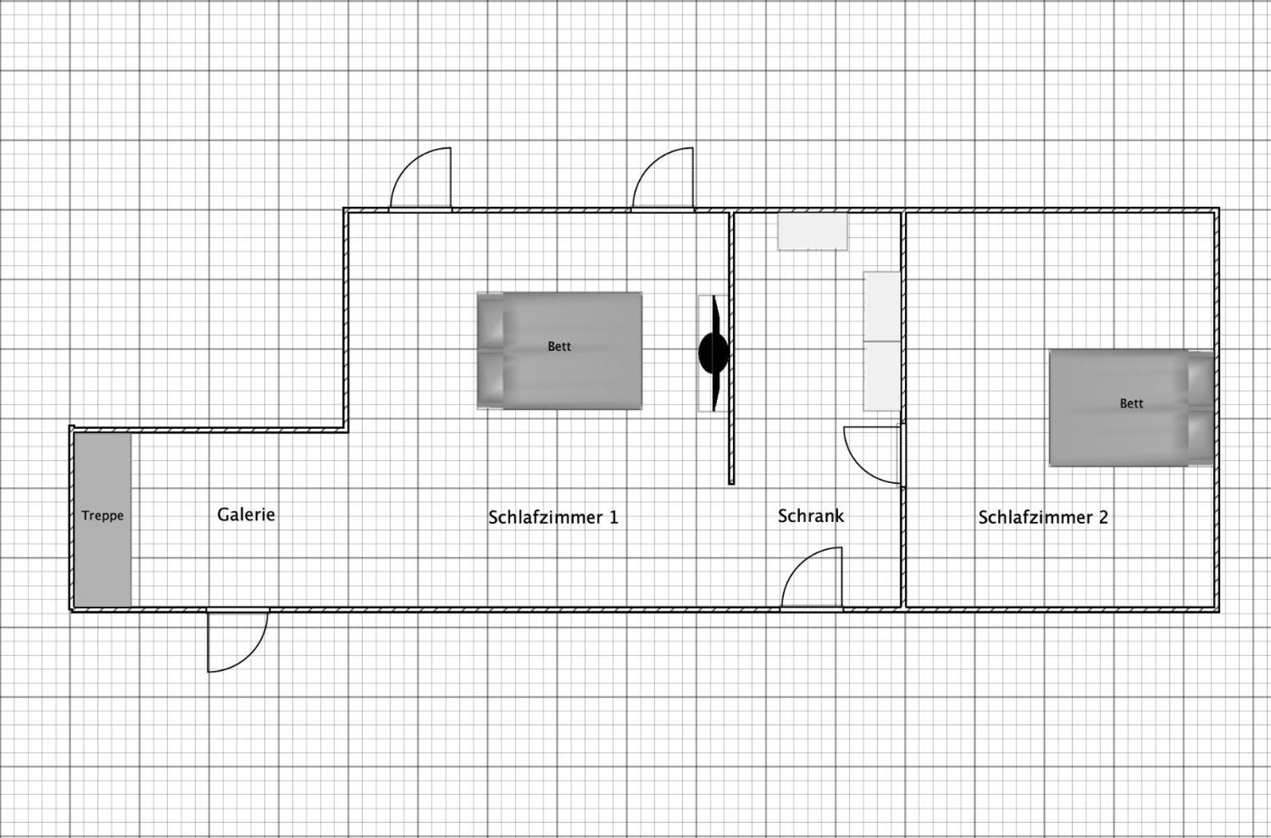 Schoene Dachgeschoss-maisonette